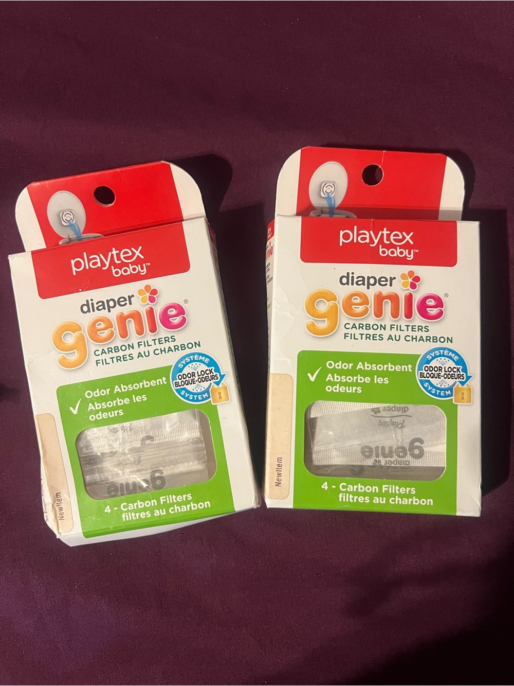 8 diaper genie carbon filters. NEW. (2 boxes 4 in each)